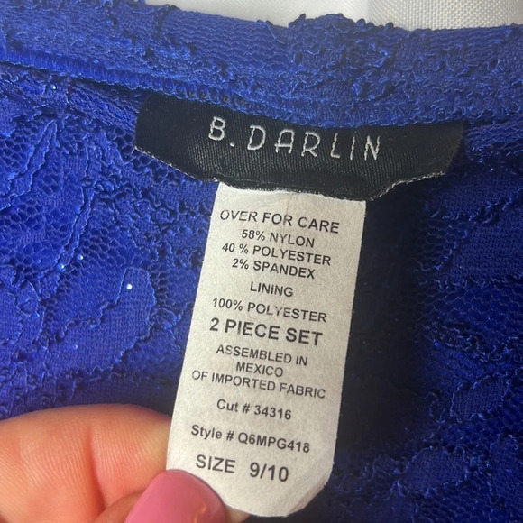 B. Darlin Lace Formal Midi Skirt Size 10 NWT - Picture 6 of 6